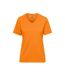 T-shirt Bio Workwear Femme Orange James And Nicholson-1