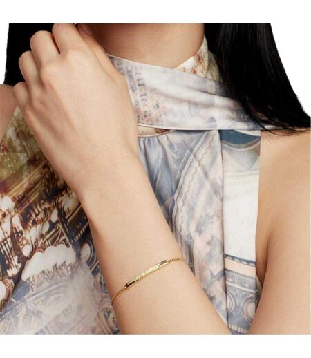 Womens/ladies Breena Engraved Logo Everyday Bracelet One Size Gold Ted Baker