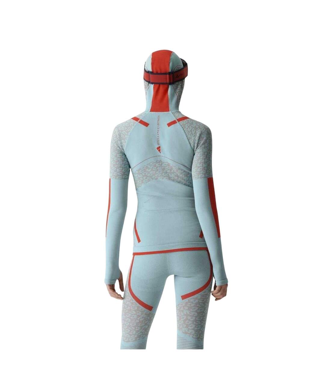 Sweat À Capuche Manches Raglan Motif/style Géométrique Tech Femme Vert Adidas-4