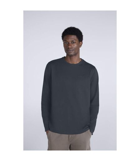 Mens Otis Long-sleeved T-shirt Dark Grey Animal