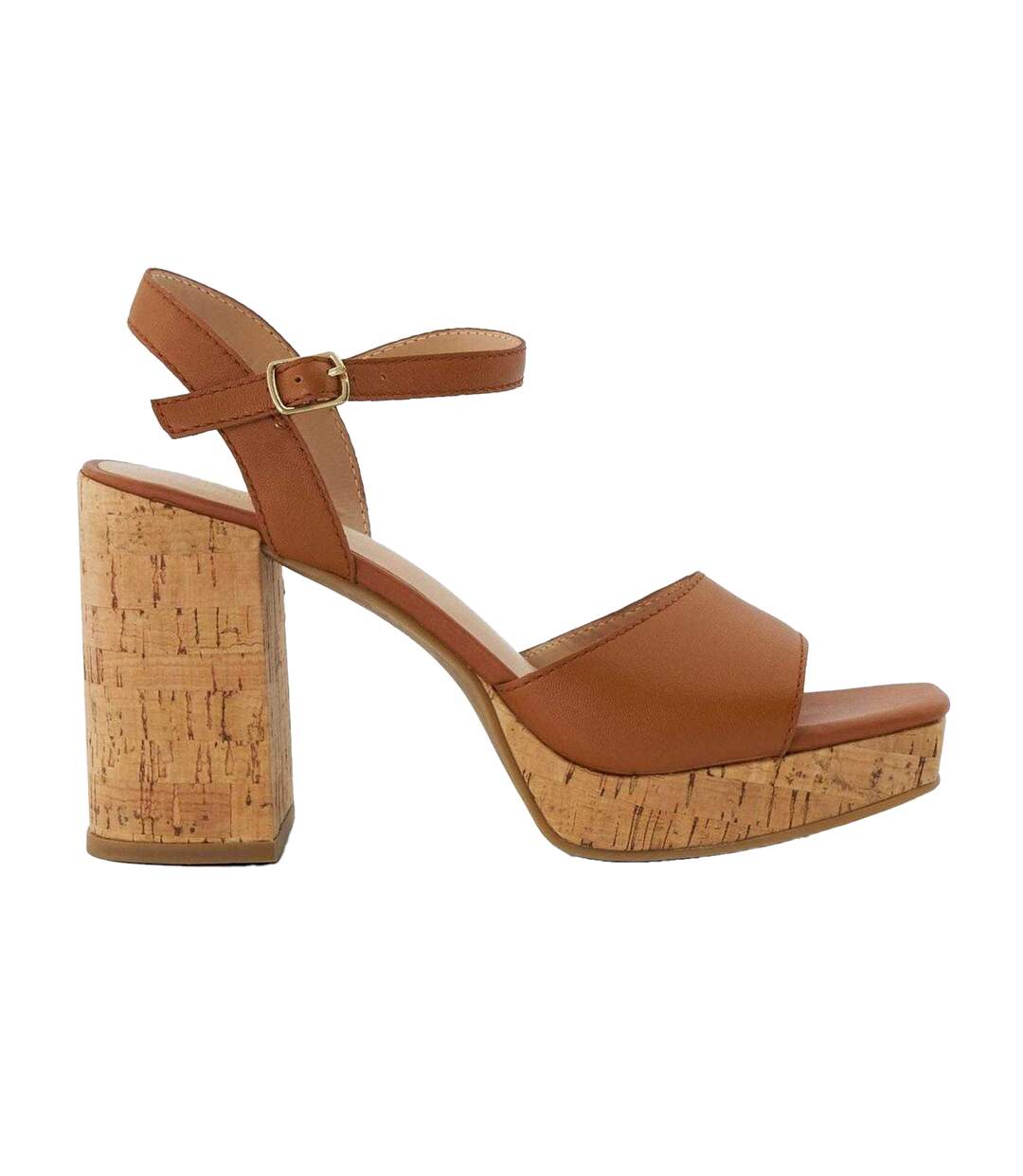 Sandales Jacuzzi Femme Marron Clair Dune London-1