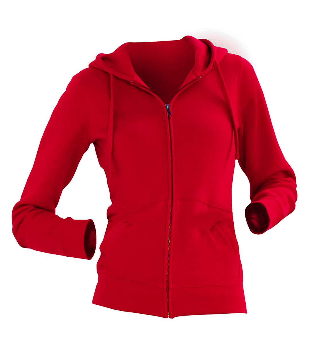 Russell Ladies Premium Authentic Zipped Hoodie (3-Layer Fabric) (Classic Red)