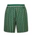 Mens Crocodile Print Lounge Pyjama Shorts Green Lacoste-2