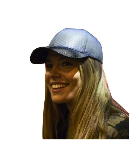 Unisex Adult Reflective Cap Black Grey Clique