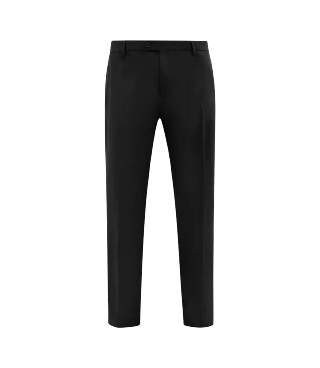 D555 Pantalon Cintré Extensible Grande Taille Ted Homme Noir Duke-1