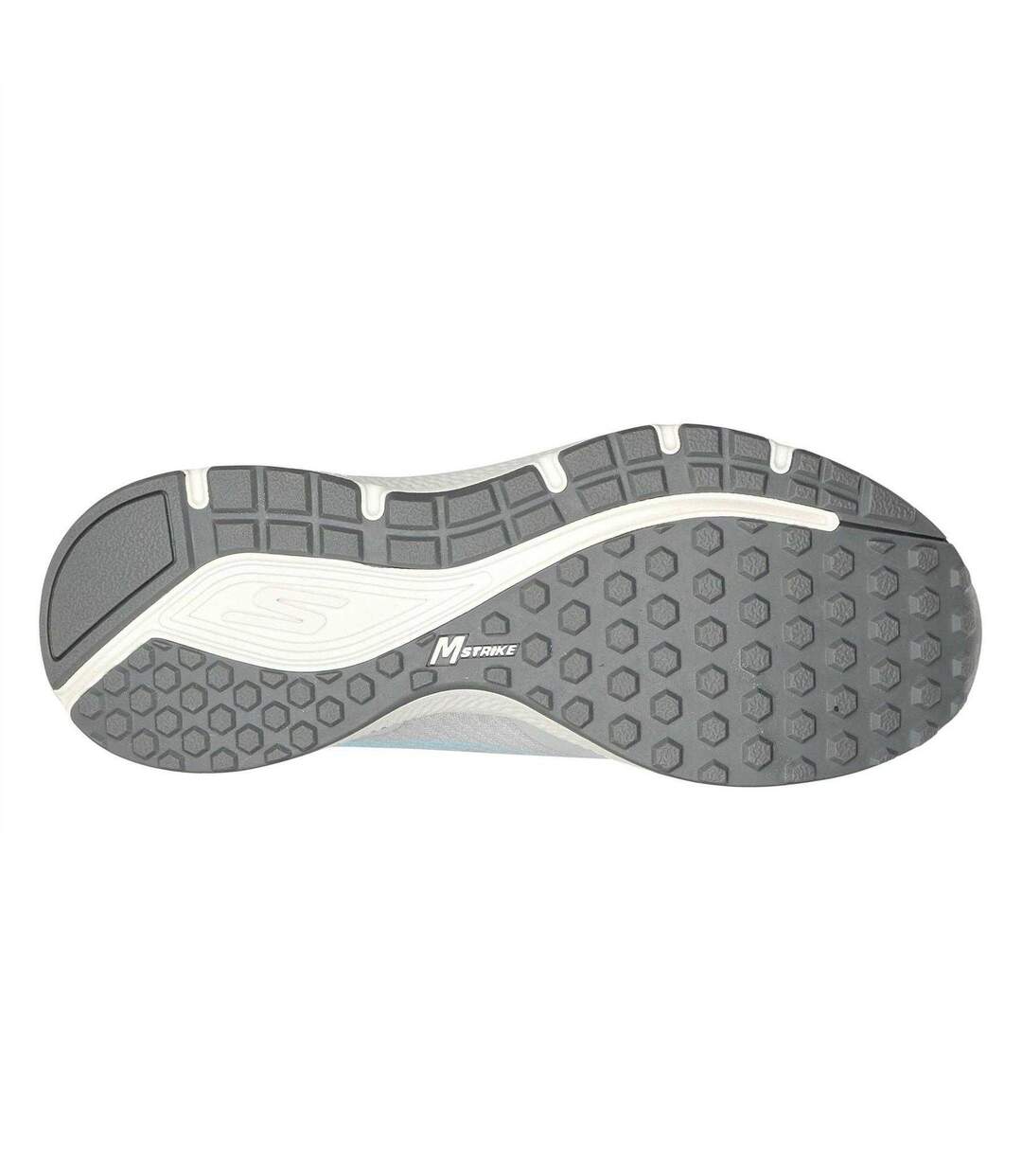 Womens/ladies Everyday Neutral Road Shoes Grey Blue Skechers-4