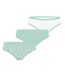 Lot de 3 slips femme  en coton uni et imprimé ceinture fine 2cm Pck12 Pierre Cardin-1