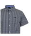 Mens Esher Gingham Check Shirt Black White Bench-3