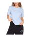 Womens/ladies Essentials Logo Boyfriend T-shirt Mineral Blue Blank Essentials-4