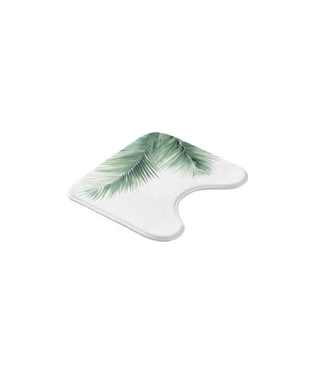 Tapis Contour WC Havane 45x45cm Blanc