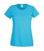 Fruit Of The Loom Ladies/Womens Lady-Fit Valueweight Short Sleeve T-Shirt (Azure Blue)