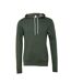 Bella + Canvas Unisex Adult Polycotton Pullover Hoodie (Forest Green Heather)