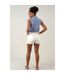 Short court slim uni CERISE-3