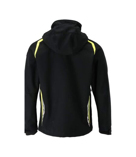 Veste Softshell Accelerate Safe Homme Noir Jaune Fluo Mascot