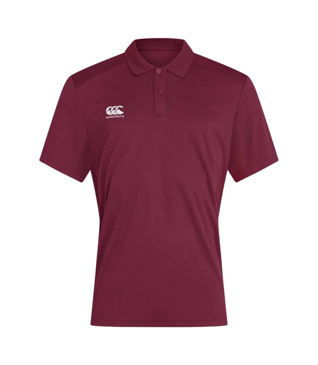 Mens Club Dry Polo Shirt Maroon Canterbury-1