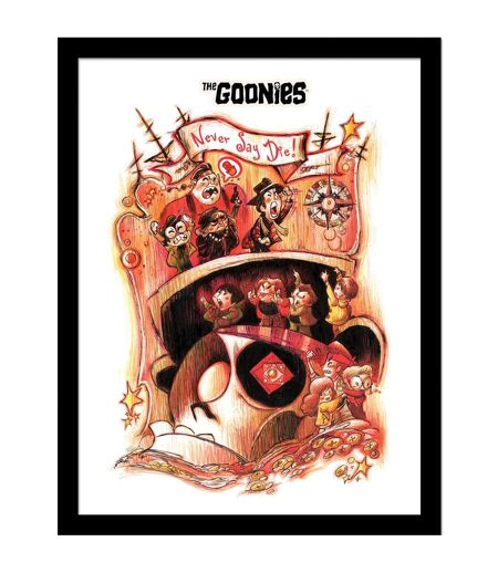 The Goonies - Poster encadré NEVER SAY DIE (Multicolore) (40 cm x 30 cm) - UTPM8716