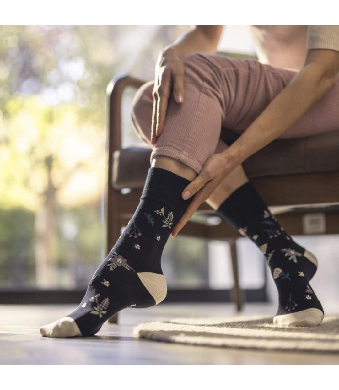 Gentle Grip - 6 Paires Chaussettes Femme Coton Douces Sans Élastique-4