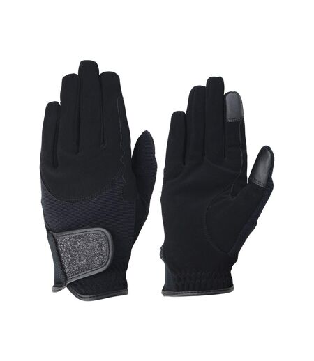 Gants d´équitation roka adulte noir Hy5