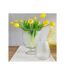 Paris Prix - Vase Design En Verre carreaux 25cm Transparent