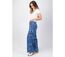 Pantalon été jambes larges MELODY imprimé floral bleu Coton Du Monde-3