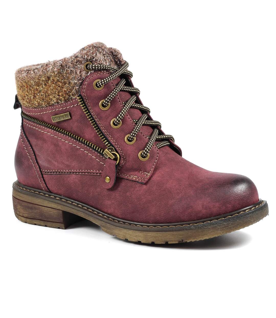 Bottines Benson Femme Bordeaux Lunar-1