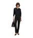 Pantalon De Costume Motif/style Uni Getlin254e1 Homme Noir Hugo-1
