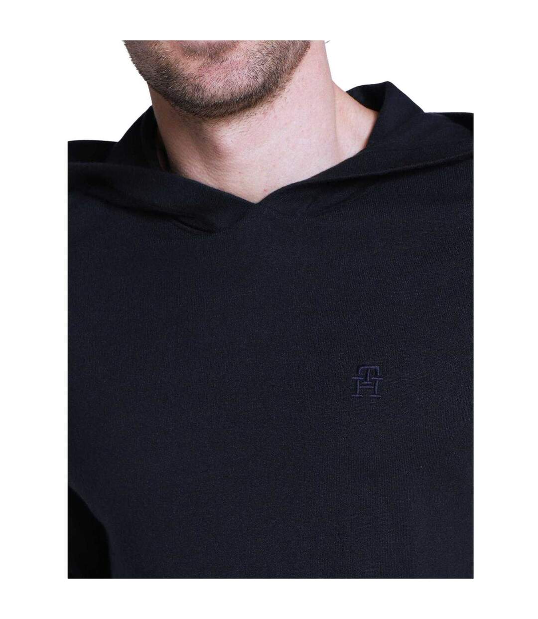 Sweat À Capuche Motif/style Logo Brodé Homme Bleu Marine Tommy Hilfiger-3