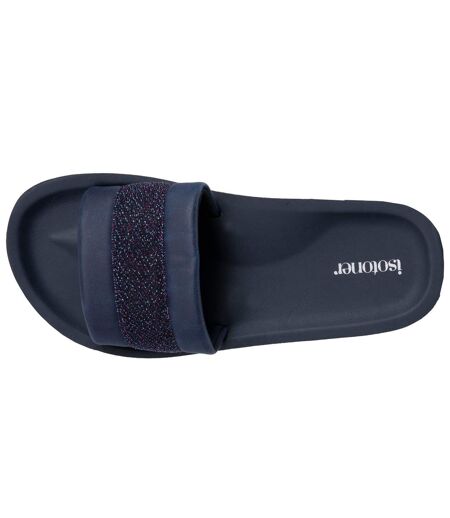 Isotoner Mules claquettes femme sandales plage d'été, semelles eva légères et confortable