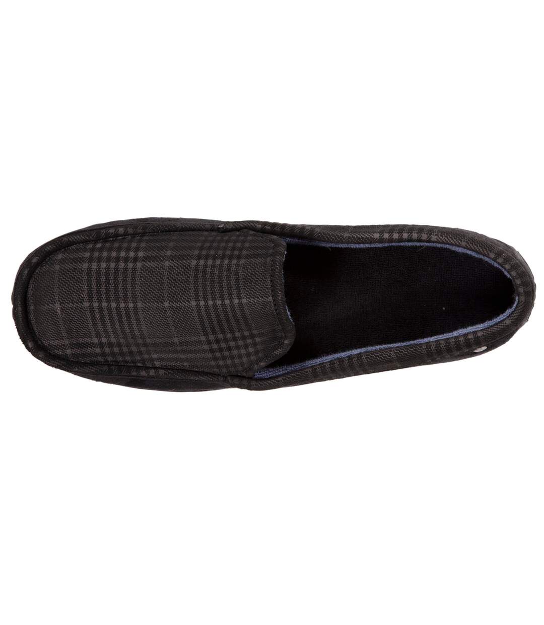 Isotoner Chaussons Mocassins homme en suédine, semelle gomme-2