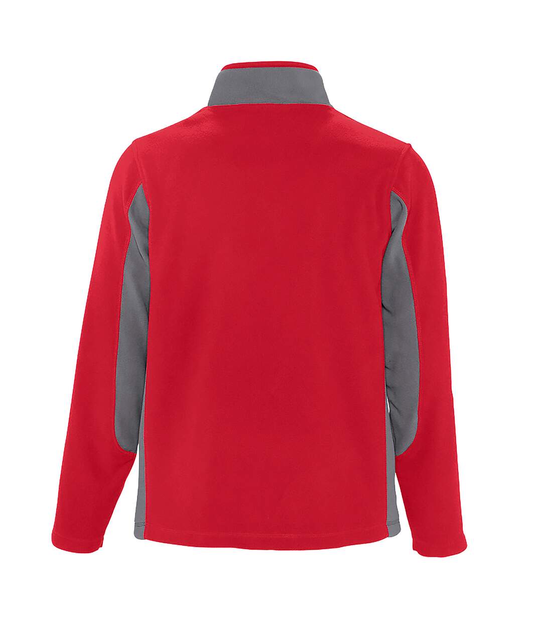 SOLS Mens Nordic Full Zip Contrast Fleece Jacket (Red/Medium Grey) - UTPC409