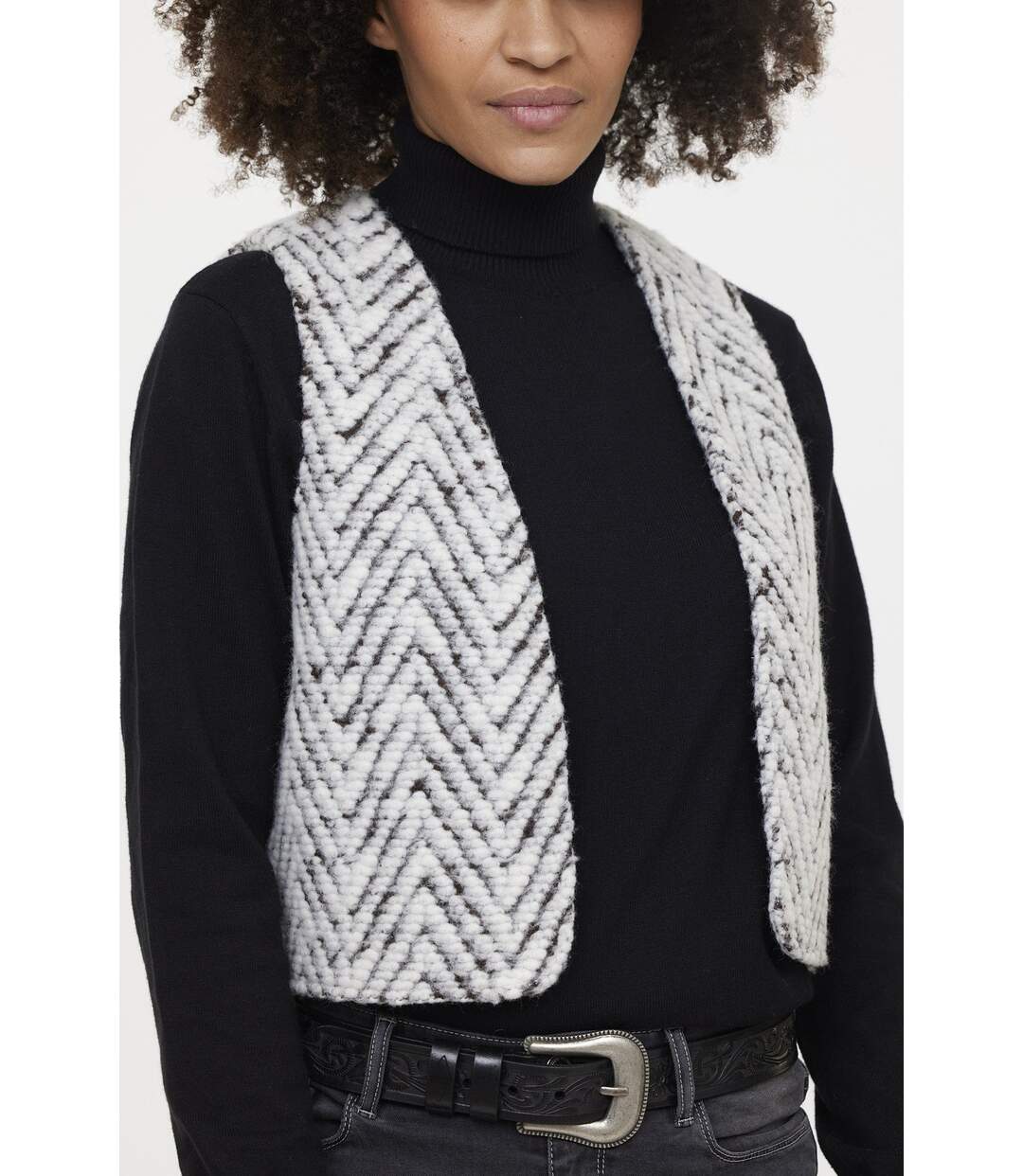 Gilet FUMIRA Ivory-5