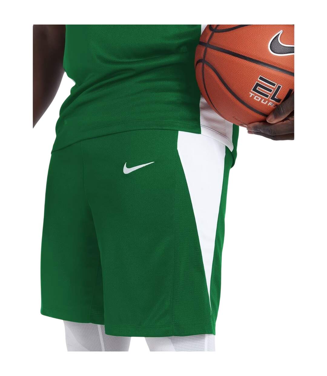 Mens Logo Basketball Shorts Pine Green White Nike-3