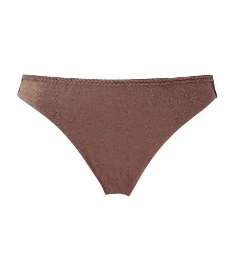 Slip de bain marron Folk