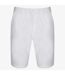 Front Row Womens/Ladies Cotton Rich Stretch Chino Shorts (White)
