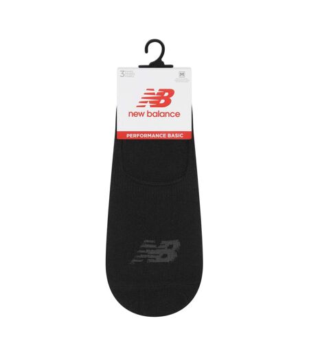 Lot De 3  Socquettes Discrètes Adulte Noir New Balance
