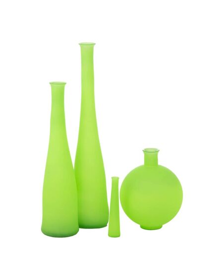 Vase Ball en Verre Neon 44cm Vert