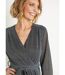 Robe courte chic brillante cache-coeur-3