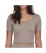 Top taupe femme only jaia-1