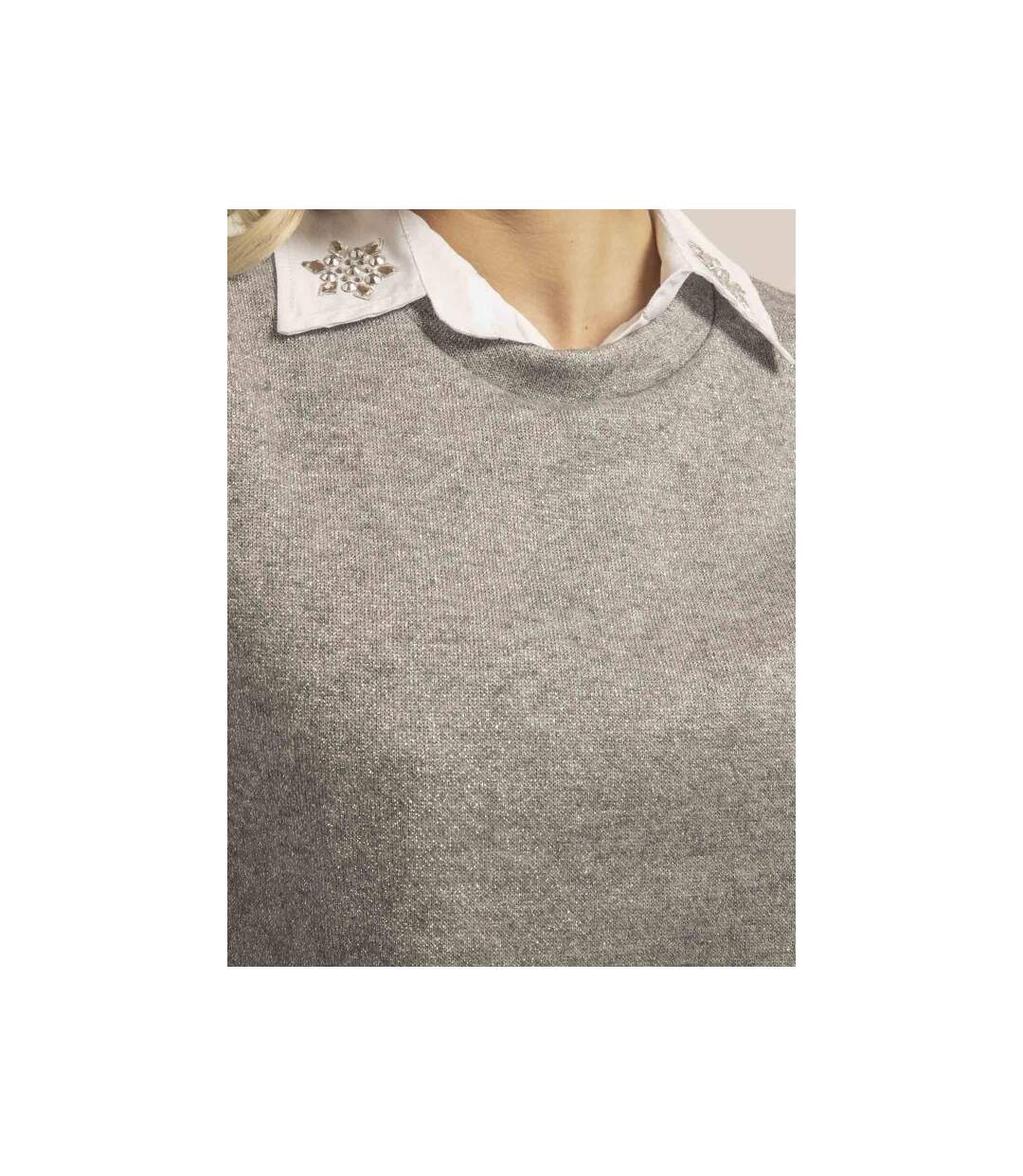 Pull sans manches paillettes KLAUDIA - Dona X Lisa-3
