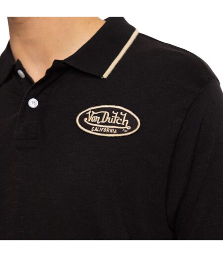 Polo homme en slub jersey avec patch et print dos Los Vondutch
