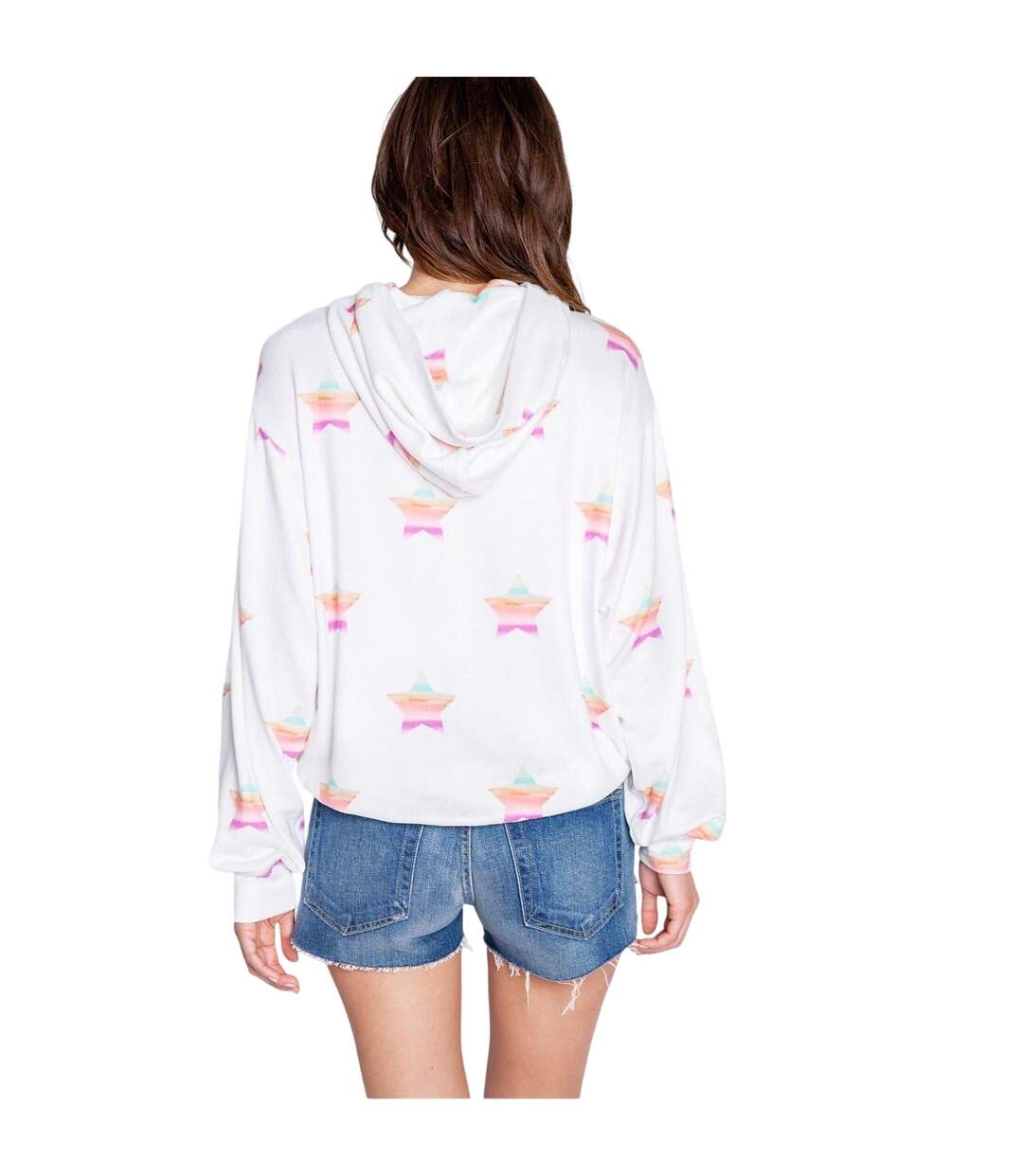 Sweat À Capuche Motif/style Poussière D'étoiles Femme Blanc Cassé PJ Salvage-3