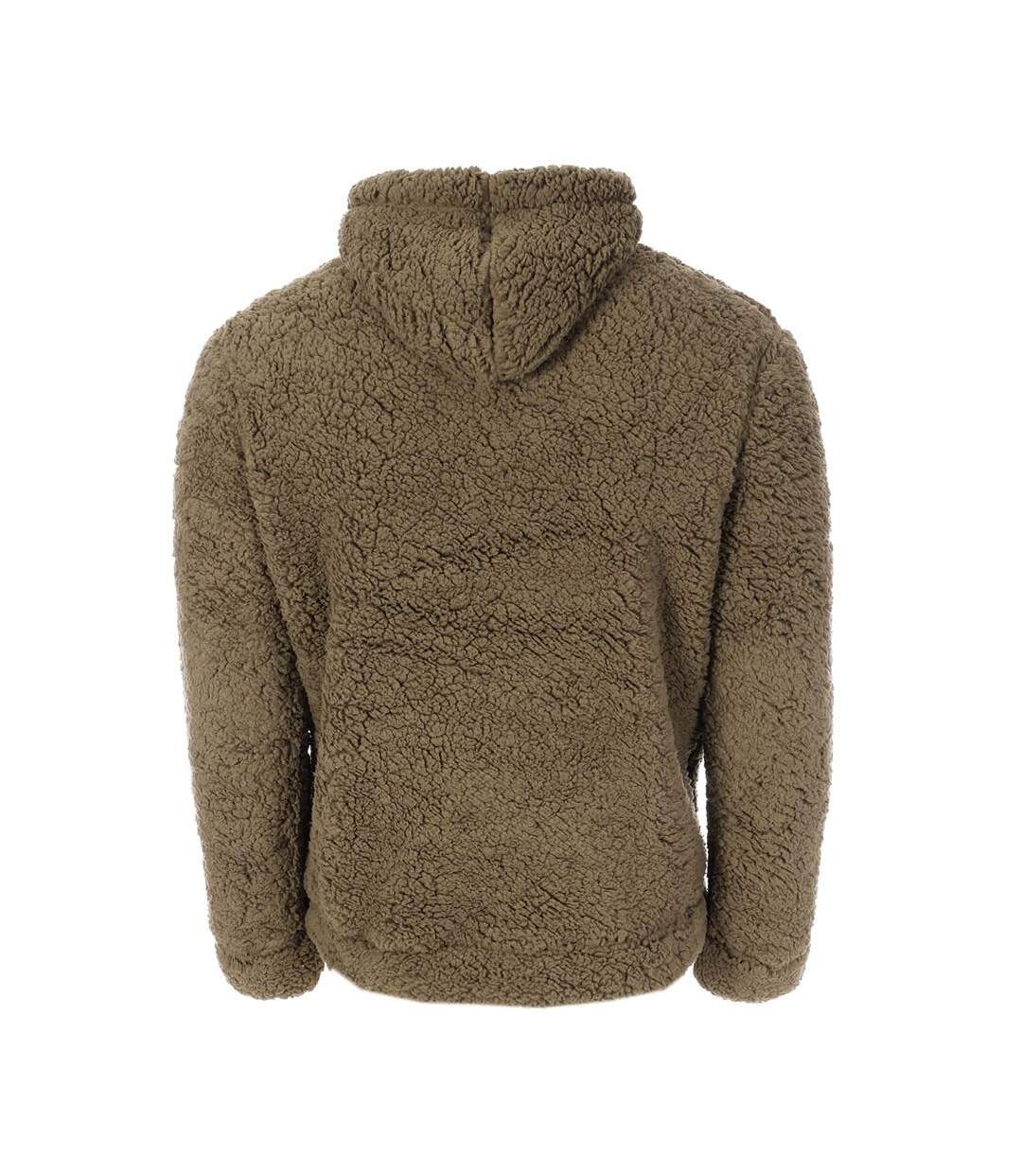 Sweat sherpa kaki homme paname brothers full zip-2