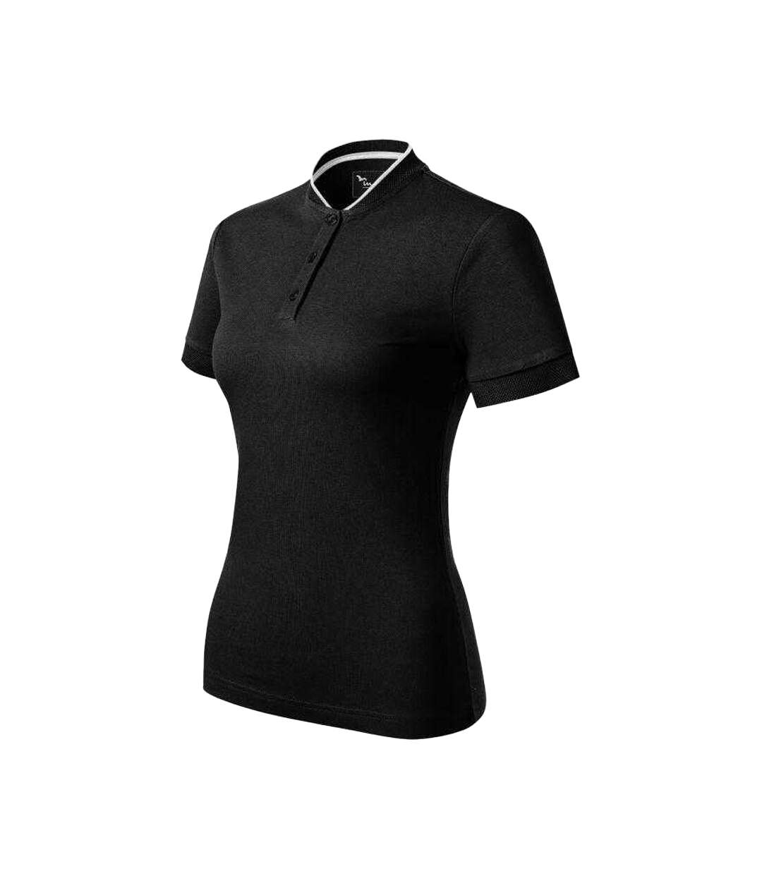 Polo Motif/style Losange Femme Noir Malfini-3