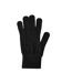 Ribbed Wool Logo Gloves Black Boss-3