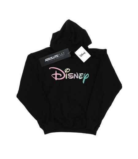 Disney Womens/Ladies Pastel Logo Hoodie (Noir) - UTBI6031