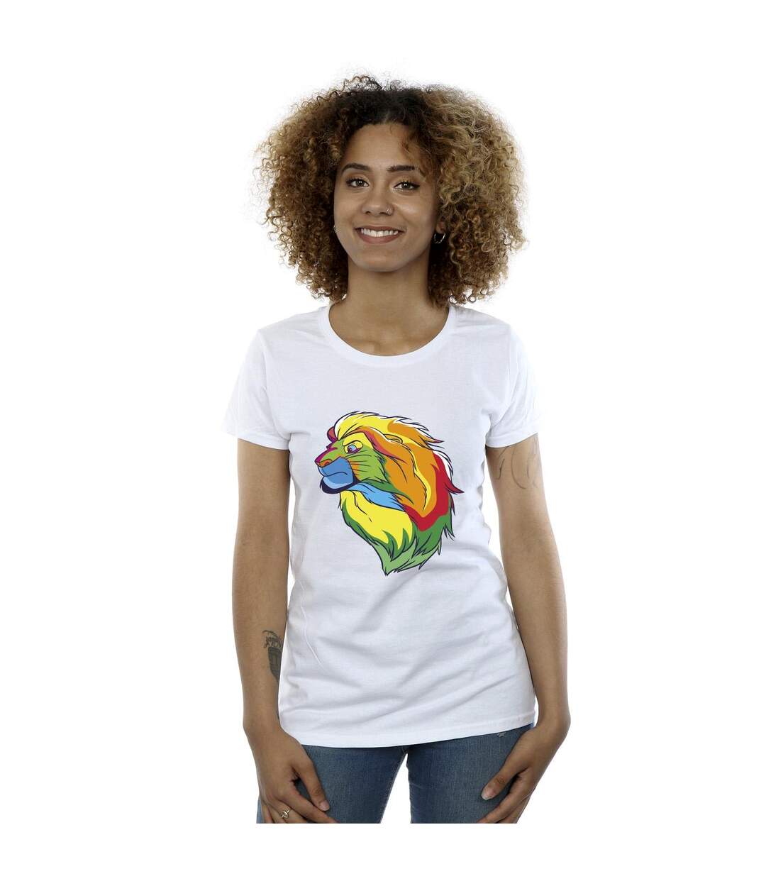Disney Femme/Ladies T-shirt en coton Le Roi Lion - Couleurs (Blanc) - UTBI25243-2