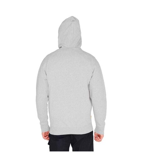 Mens Cotton Blend Lightweight Raglan Full Zip Hoodie Medium Grey Timberland
