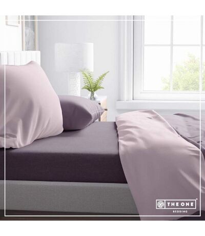 Drap housse - 100x220 - violet prune - T1-FS100