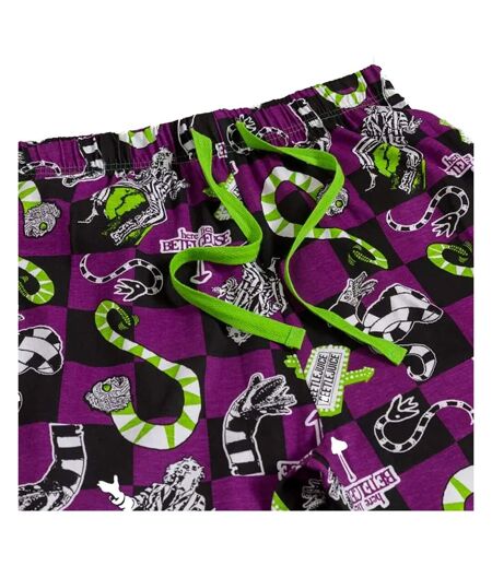 Pantalon De Détente Motif Ver Des Sables Motif/style Imprimé Intégral Adulte Violet Beetlejuice