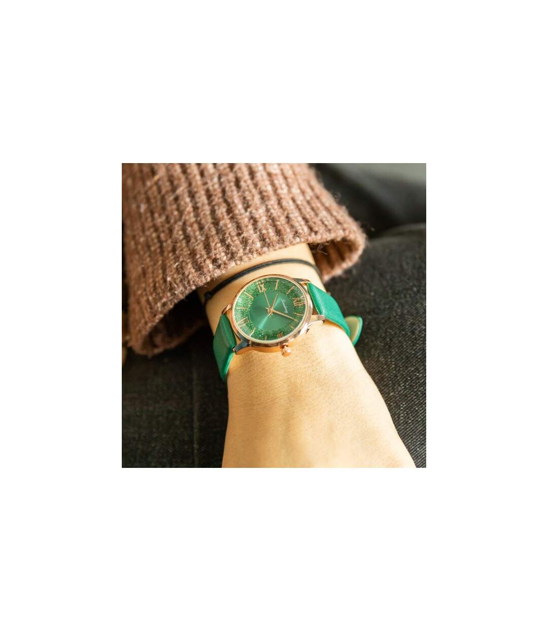 Magnifique Montre Femme Vert CHTIME